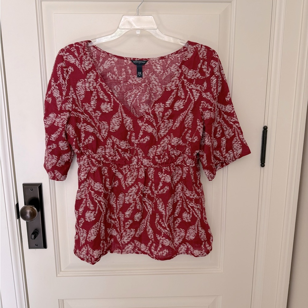 Banana Republic 100% Linen Top US XL